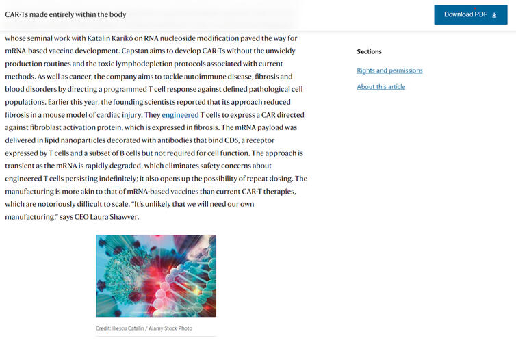 Scientific Article Feature